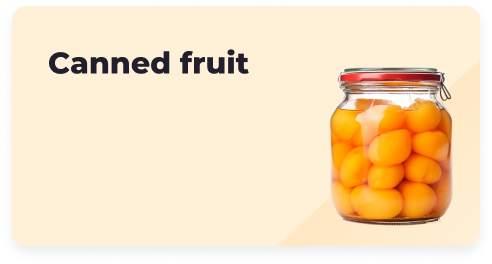 Canned fruit